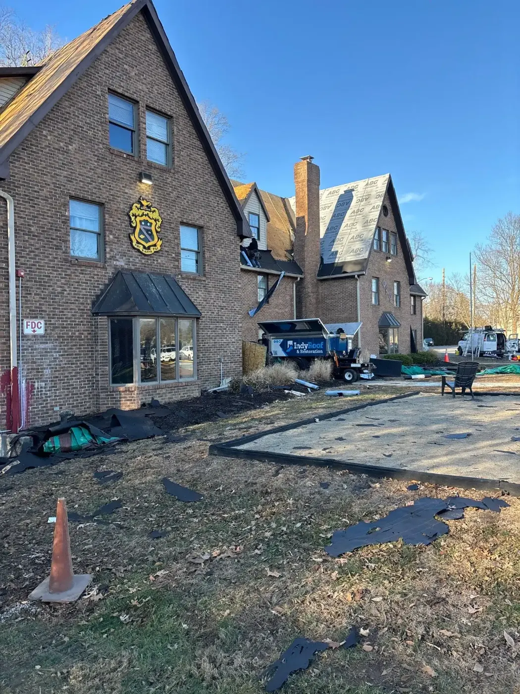 Commercial roof inspection documented in Jamestown
