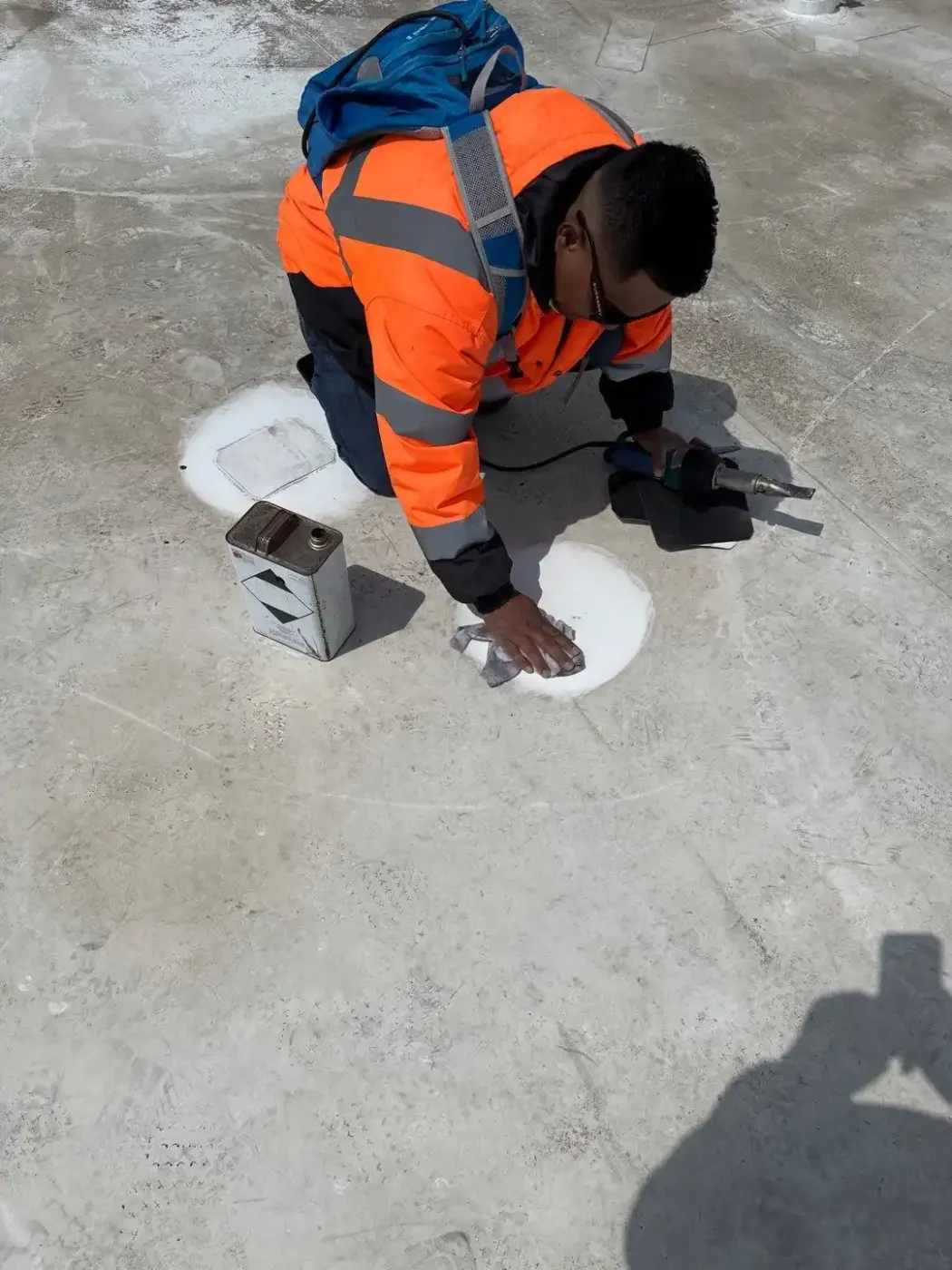 Commercial roof inspection documented in Jamestown